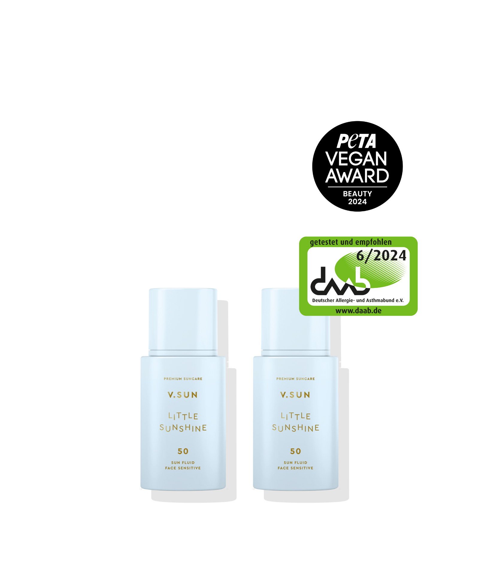 SUN FLUID SPF 50 PERFUME FREE DOUBLE SET