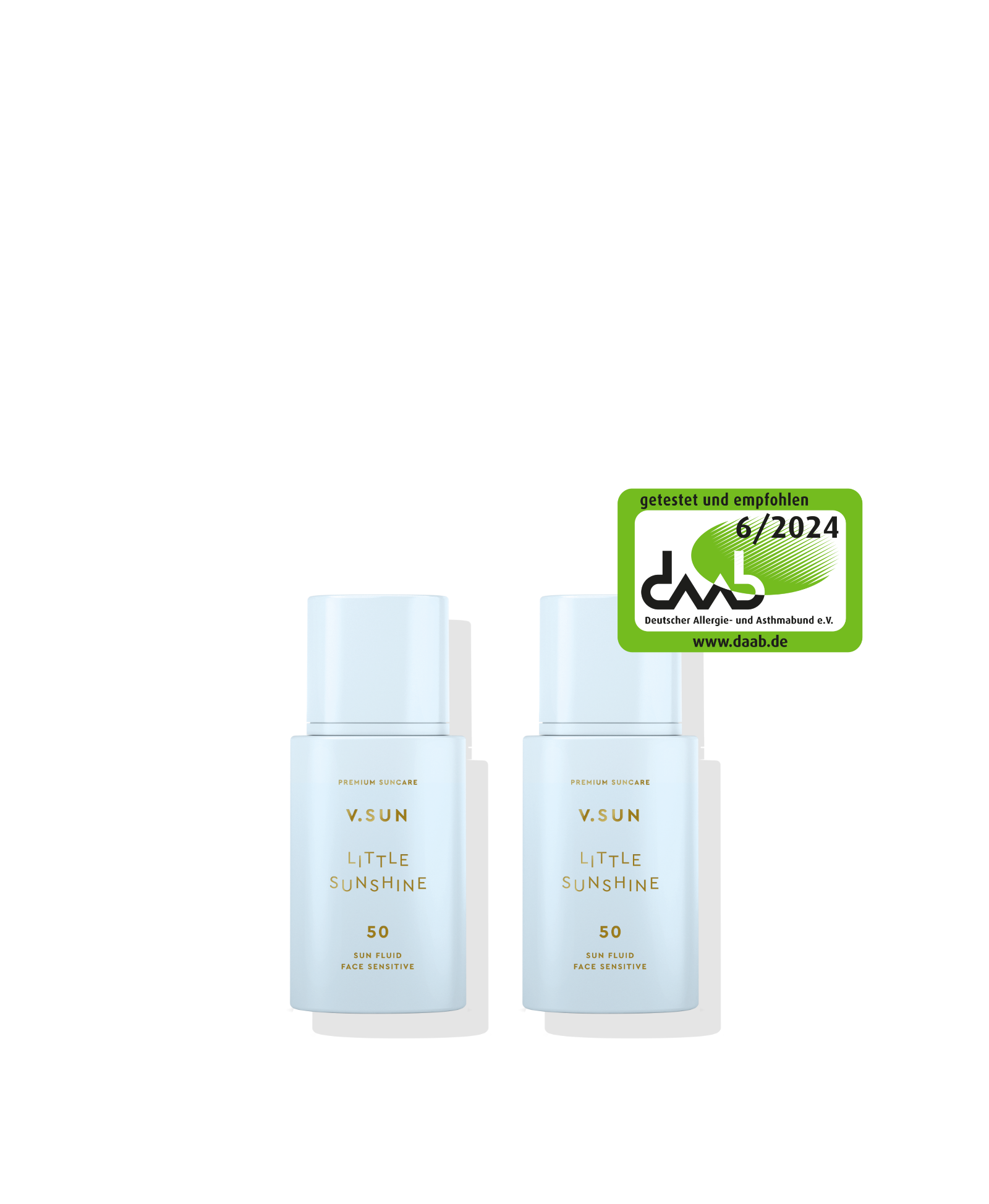 SUN FLUID SPF 50 PERFUME FREE DOUBLE SET