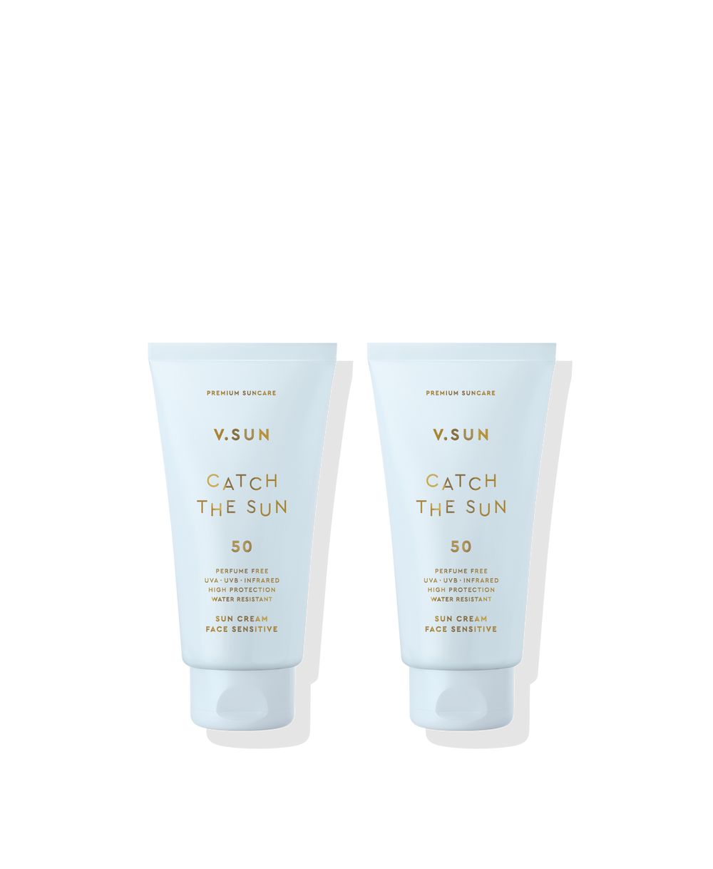 SUN CREAM FACE SPF 50 PERFUME FREE DOUBLE SET